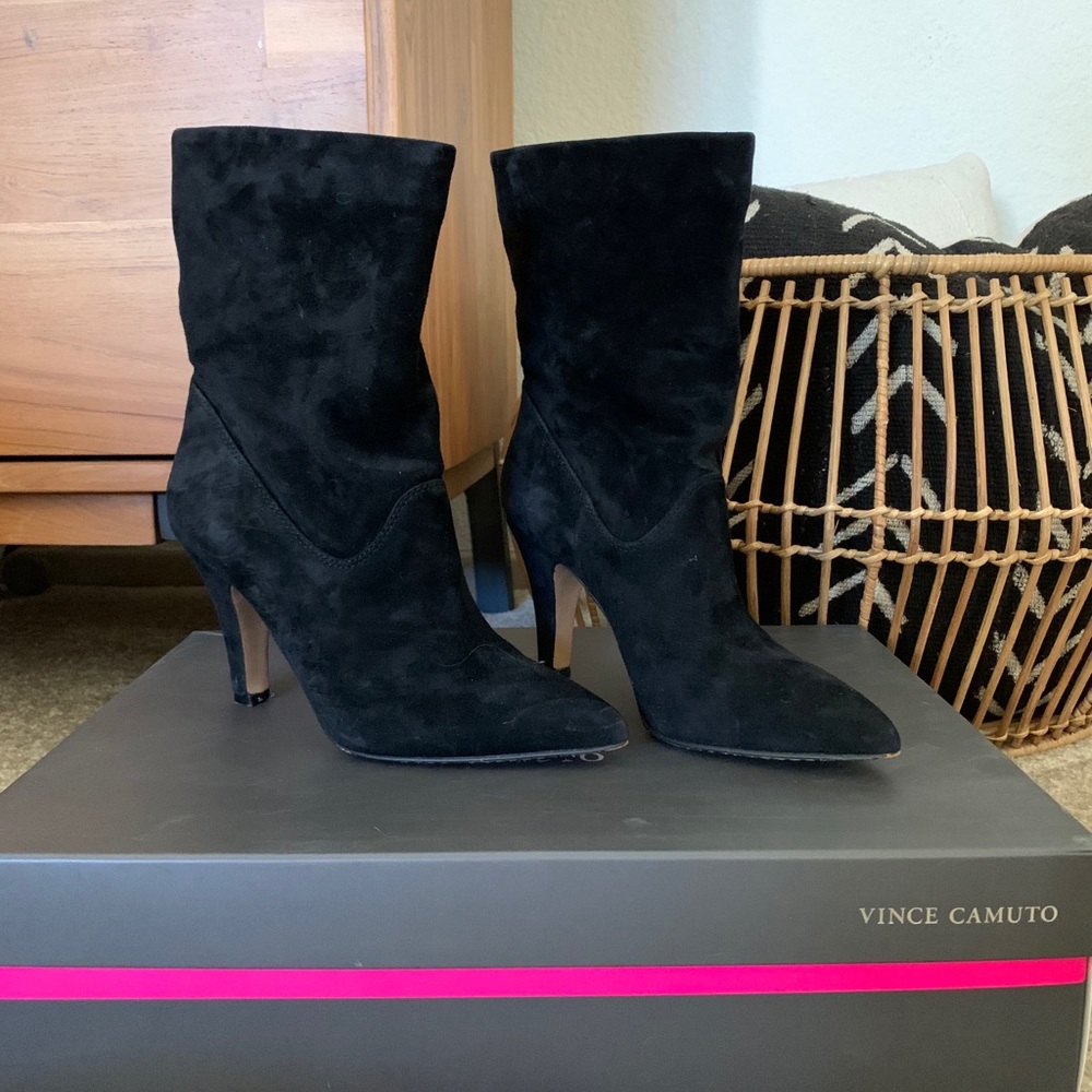 Vince Camuto Bristol Boot, Black Suede